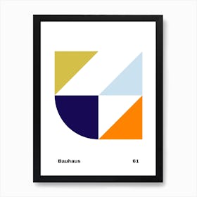 Geometric Bauhaus Poster 61 Art Print