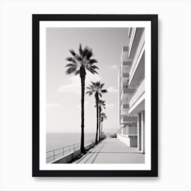Limassol, Cyprus, Black And White Photography 4 Art Print