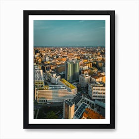 SKYLINE PRINTS MILAN Art Print