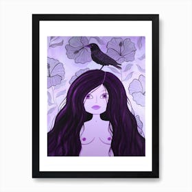 Crow Maiden Art Print