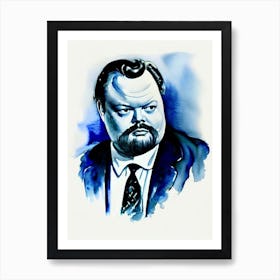 Orson Welles In Citizen Kane Watercolor Art Print