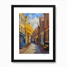 Amsterdam. Holland. beauty City . Colorful buildings. Simplicity of life. Stone paved roads.22 Art Print