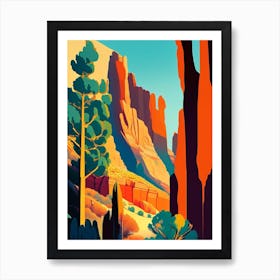 Bryce Canyon National Park United States Of America Pop Matisse Art Print