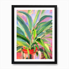 Bat Plant 3 Impressionist Painting Art Print