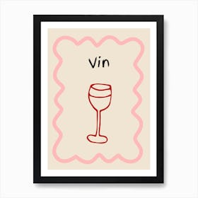 Wine Doodle Poster Art Print