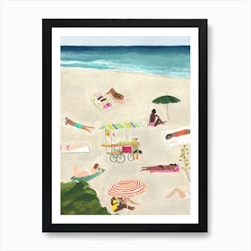 Beach Day Art Print