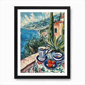 Amalfi Coast Espresso Made In Italy 3 Art Print
