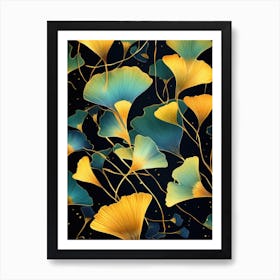 Ginkgo Leaves 15 Art Print