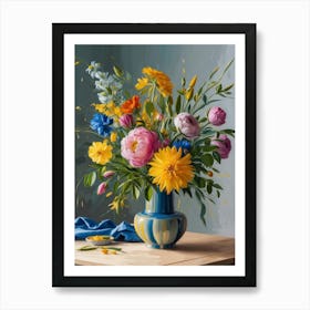 Flowers In A Vase 46 Art Print