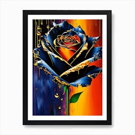 Blue Rose Art Print