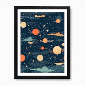 Cosmos Space Elements Celestial 3 Art Print