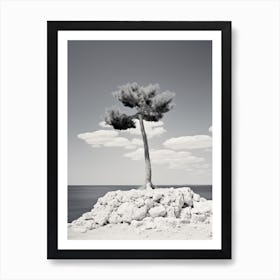Ibiza, Spain, Black And White Photography 4 Art Print