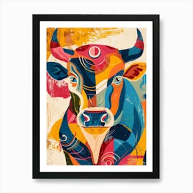Bull illustration Art Print