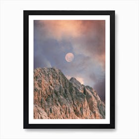 The Moon And The Mountain Art Print
