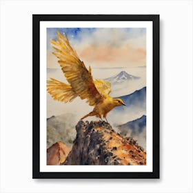 Golden Bird A Art Print