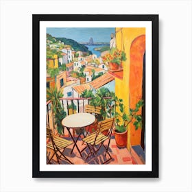 Positano Italy 4 Fauvist Painting Art Print