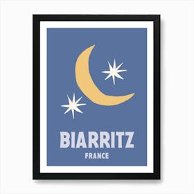 Biarritz, France, Graphic Style Poster 2 Art Print
