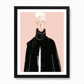 Man Illustration Art Print