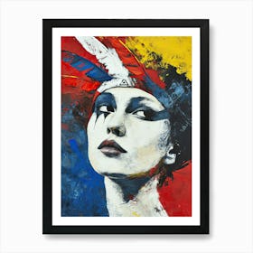 Vintage Woman, Pop-Up Series Art Print