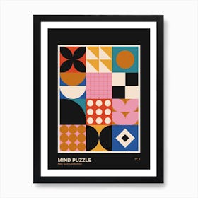 Abstract Geometric Bauhaus Inspired 2 Art Print
