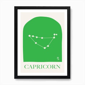 Zodiac Capricorn  Art Print