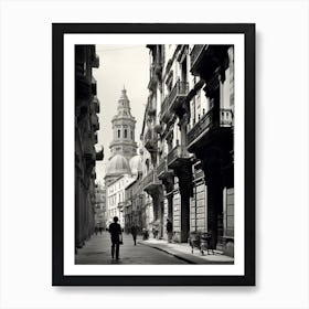 Genoa, Italy,  Black And White Analogue Photography  2 Art Print