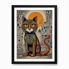 Cat In The City 6 Art Print