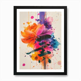 Abstract Flower Painting 8 Art Print