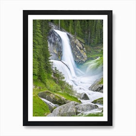 Krimml Waterfalls, Austria Nat Viga Style Art Print