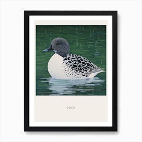 Ohara Koson Inspired Bird Painting Duck 3 Poster Art Print