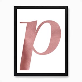 Pink p Art Print