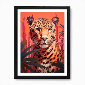 Leopard In The Jungle 16 Art Print