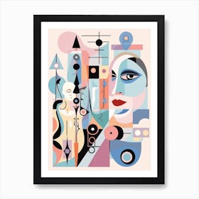 Symbols And Icons Geometric Abstract 9 Art Print