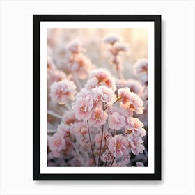 Frosty Botanical Lantana 2 Art Print