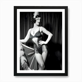 1920's Burlesque Dancer ~Reimagined 117 Art Print