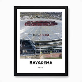 BayArena, Stadium, Football, Soccer, Art, Wall Print Art Print