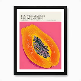 Flower Market Rio De Janeiro Art Print