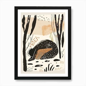 Owl In The Woods Art Print