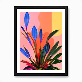 Candelabra Cactus Colourful Illustration Art Print