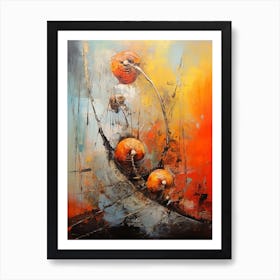 Snail Abstract Expressionism 3 Art Print