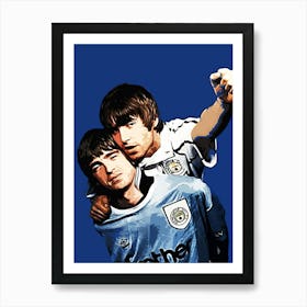 oasis brit pop band music 5 Art Print