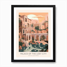 The Palace Of The Lost City Sun City South Africa Travel Poster Art Print