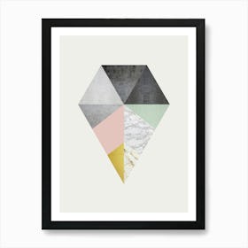 Minimalist geometric shapes 7 Art Print