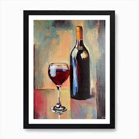 Cabernet Sauvignon 1 Oil Painting Cocktail Poster Art Print