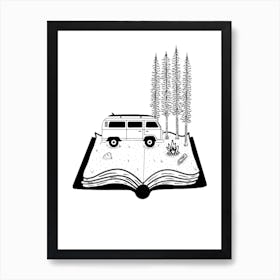 Campervan Book Poster