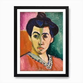 Portrait Of Madame Matisse, Henri Matisse Art Print