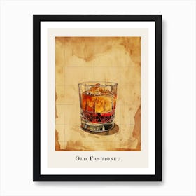 Old Fashioned Tile Poster 4 Art Print