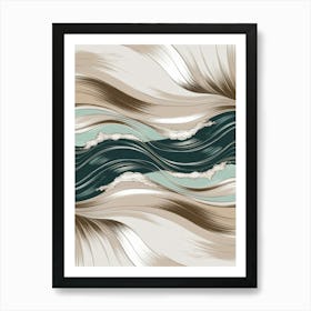 Abstract Wave Canvas Art Art Print