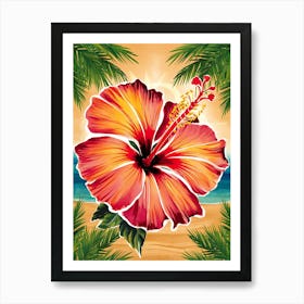 Hibiscus Flower Art Print