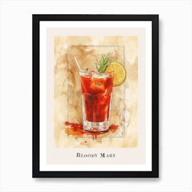 Bloody Mary Tile Poster 1 Art Print